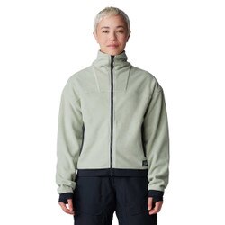 Mountain Hardwear Powder Maven Fleece Full Zip Jacket Women's in White Sage